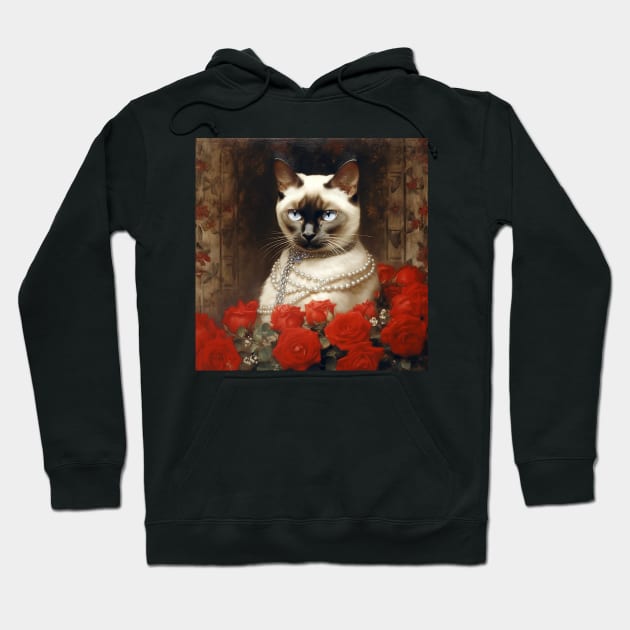 Siamese portrait Hoodie by Enchanted Reverie